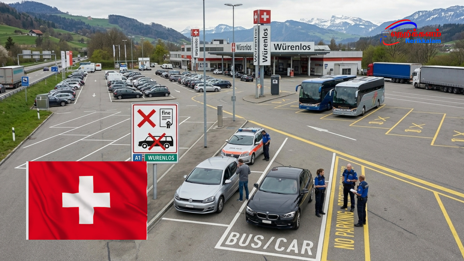 A1 நெடுஞ்சாலை ஓய்வு நிலையத்தில் தவறான பார்க்கிங் – கடுமையான அபராதம் விதிக்கப்படும்