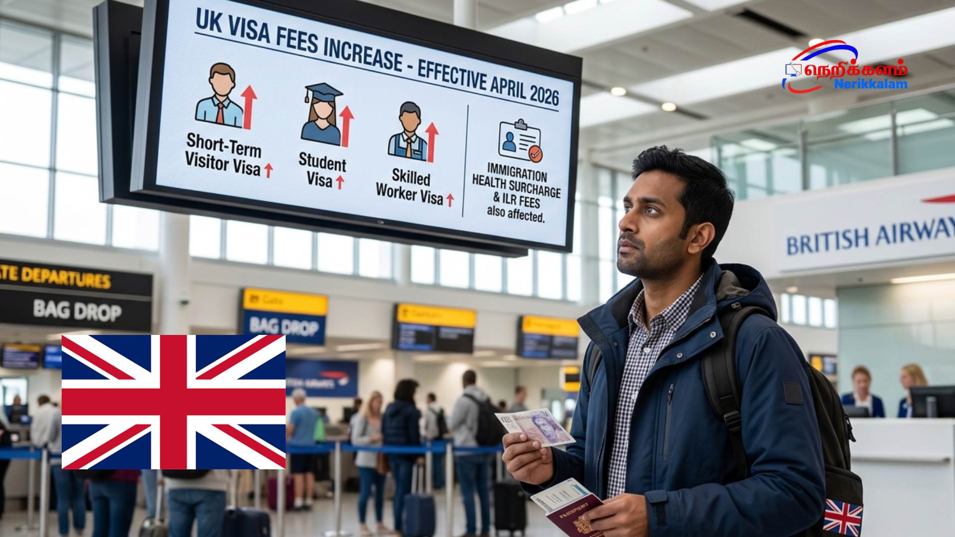 இங்கிலாந்து விசா கட்டணங்கள் அதிகரிப்பு