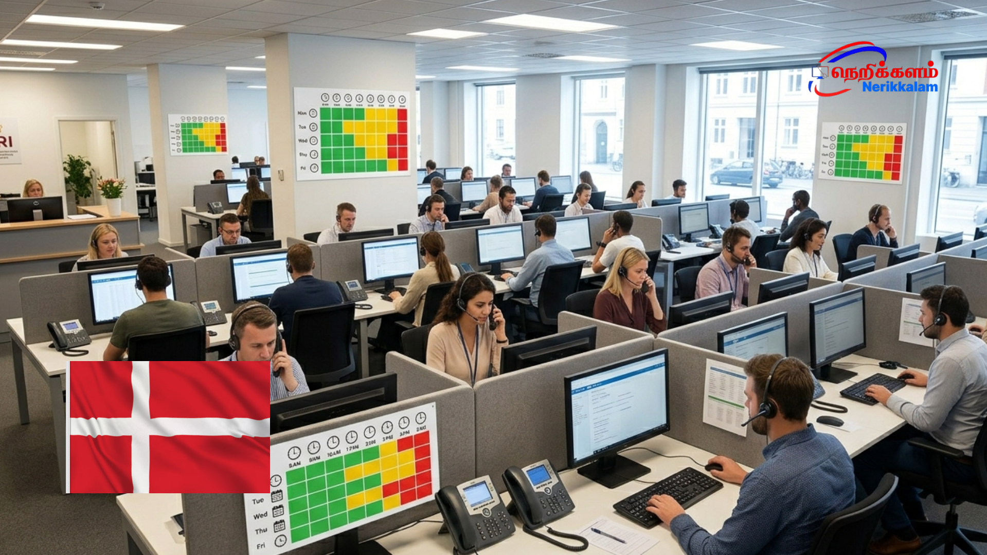 டென்மார்க் குடியேற்ற சேவையின் தொலைபேசி நேரங்களில் மாற்றம்