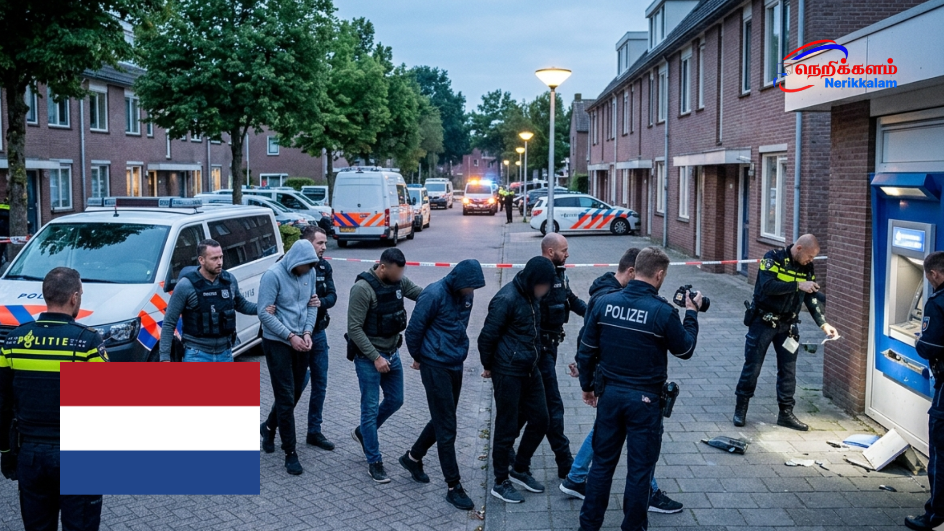 நெதர்லாந்தில் ATM கொள்ளை வழக்கு, 9 பேர் கைது