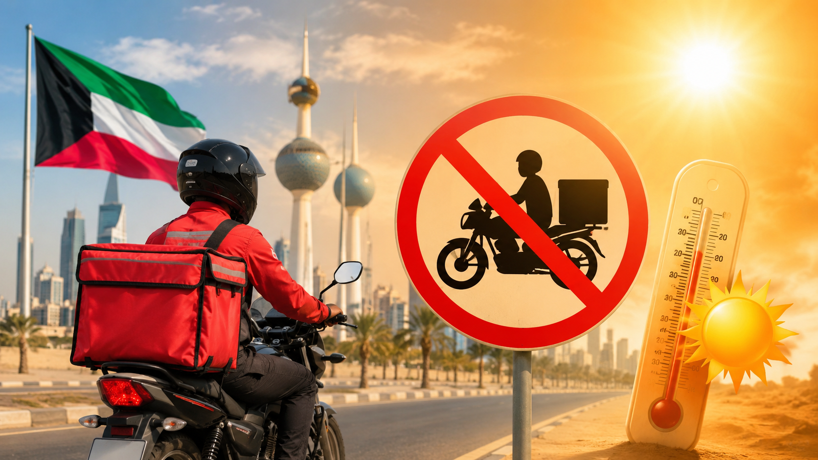 குவைத்தில் கோடை காலத்தில் Delivery Bike இயக்கத் தடை