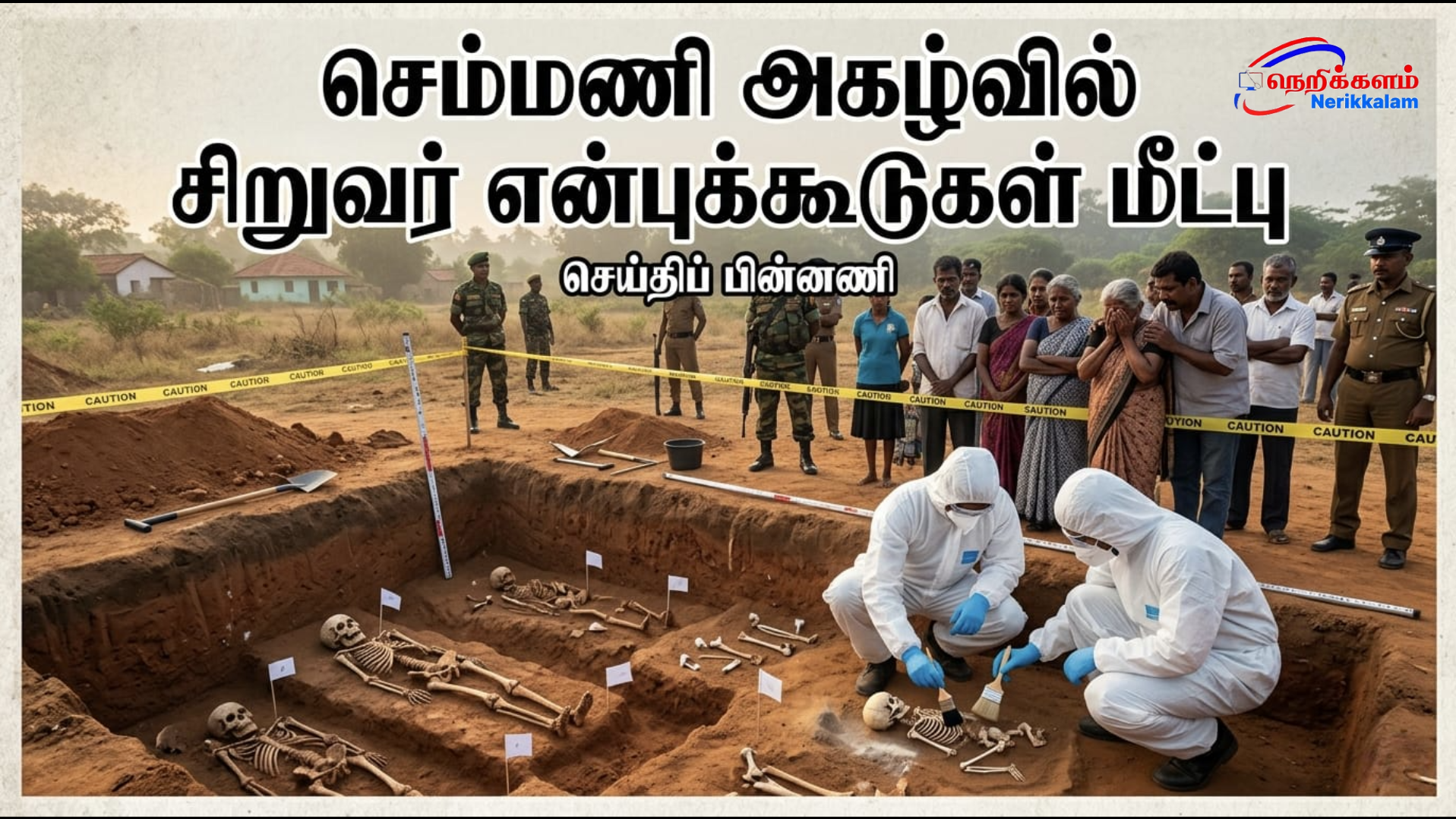செம்மணி அகழ்வில் சிறுவர் என்புக்கூடுகள் மீட்பு