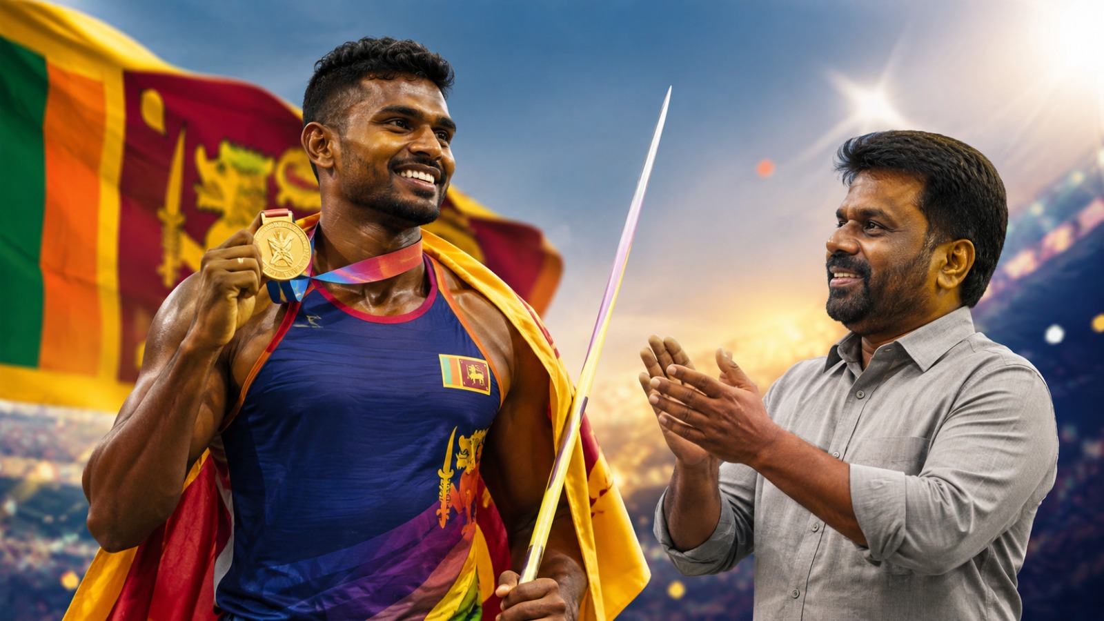 கொமன்வெல்த் தங்கம் வென்ற ருமேஷுக்கு ஜனாதிபதி AKD வாழ்த்து